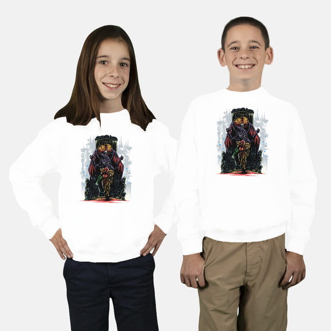 Painting Of The Bounty Hunter-Youth-Crew Neck-Sweatshirt-zascanauta