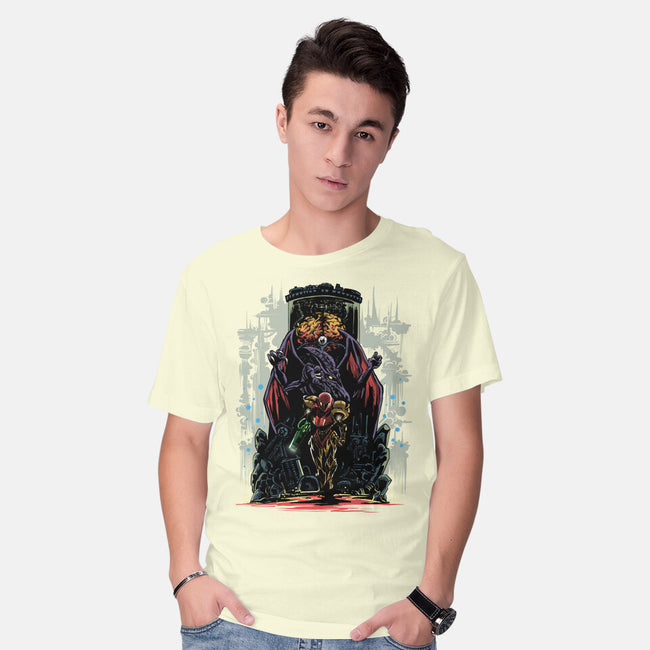 Painting Of The Bounty Hunter-Mens-Basic-Tee-zascanauta