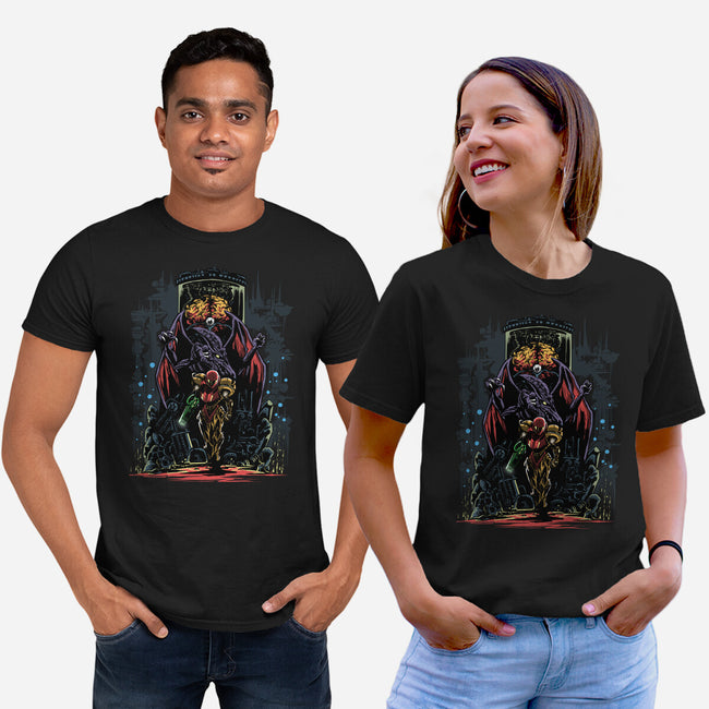 Painting Of The Bounty Hunter-Unisex-Basic-Tee-zascanauta
