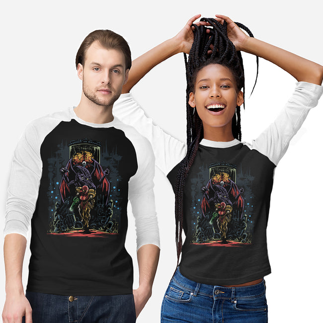 Painting Of The Bounty Hunter-Unisex-Baseball-Tee-zascanauta