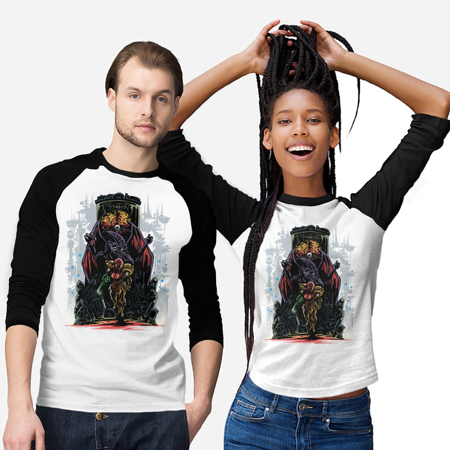 Painting Of The Bounty Hunter-Unisex-Baseball-Tee-zascanauta