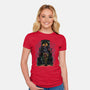 Painting Of The Bounty Hunter-Womens-Fitted-Tee-zascanauta
