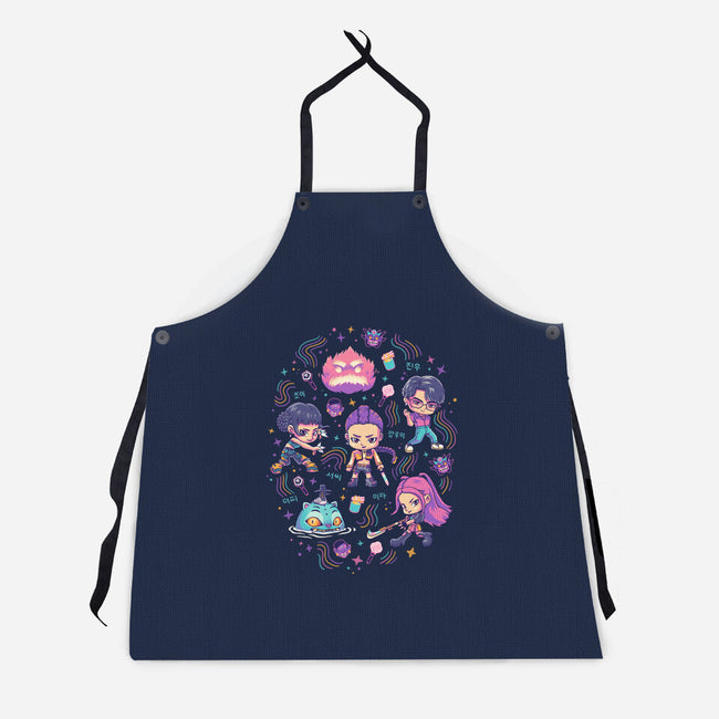 Happy Honmoon-Unisex-Kitchen-Apron-Geekydog