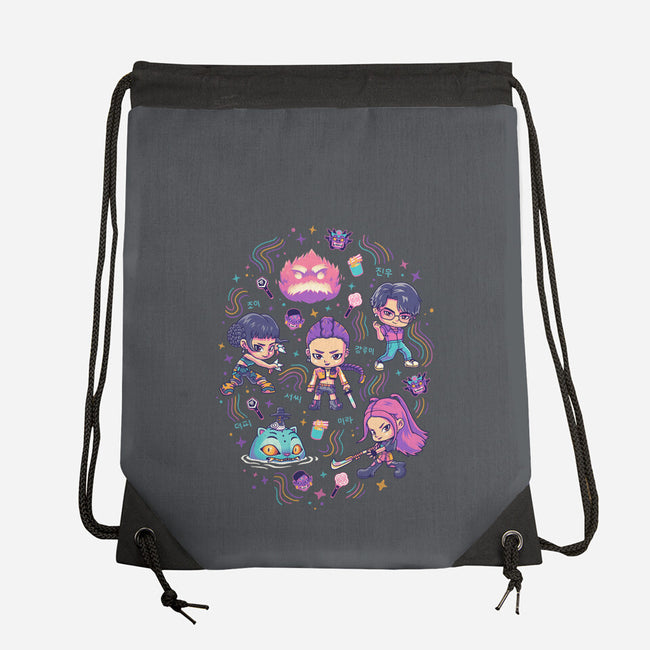 Happy Honmoon-None-Drawstring-Bag-Geekydog