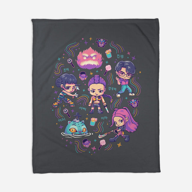 Happy Honmoon-None-Fleece-Blanket-Geekydog