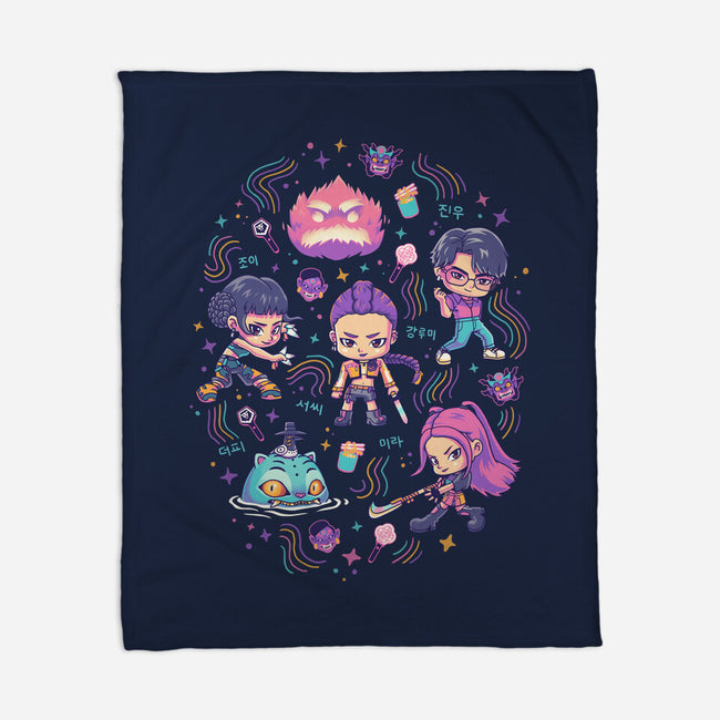 Happy Honmoon-None-Fleece-Blanket-Geekydog