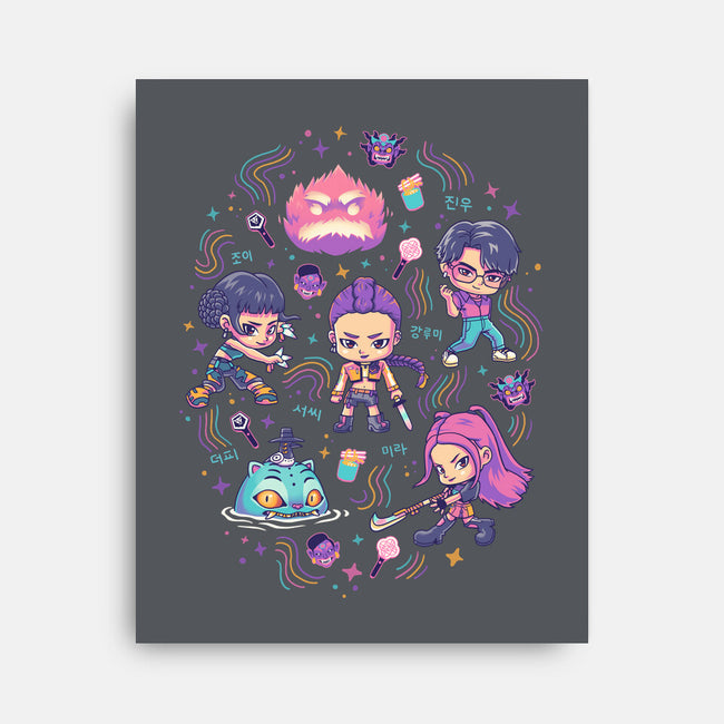 Happy Honmoon-None-Stretched-Canvas-Geekydog