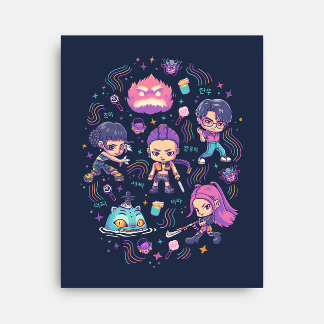 Happy Honmoon-None-Stretched-Canvas-Geekydog