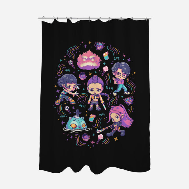 Happy Honmoon-None-Polyester-Shower Curtain-Geekydog