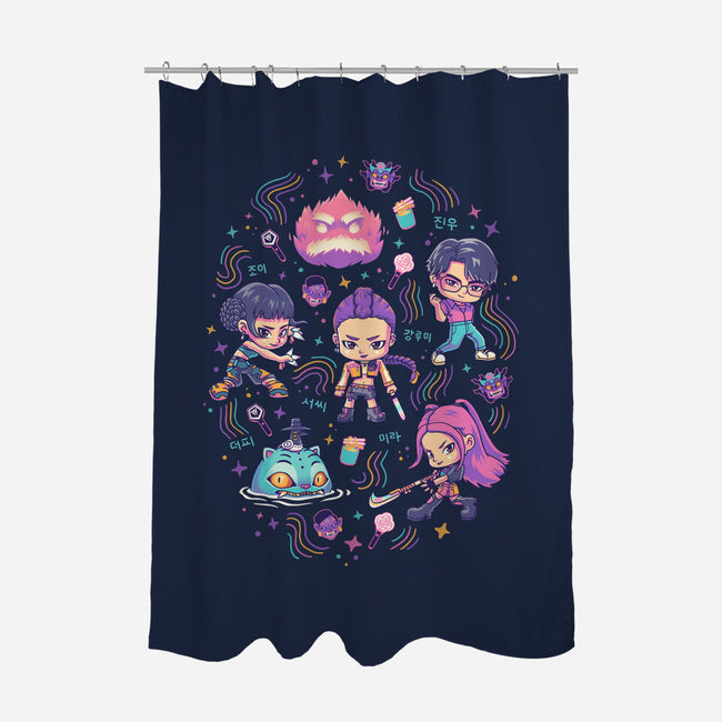Happy Honmoon-None-Polyester-Shower Curtain-Geekydog