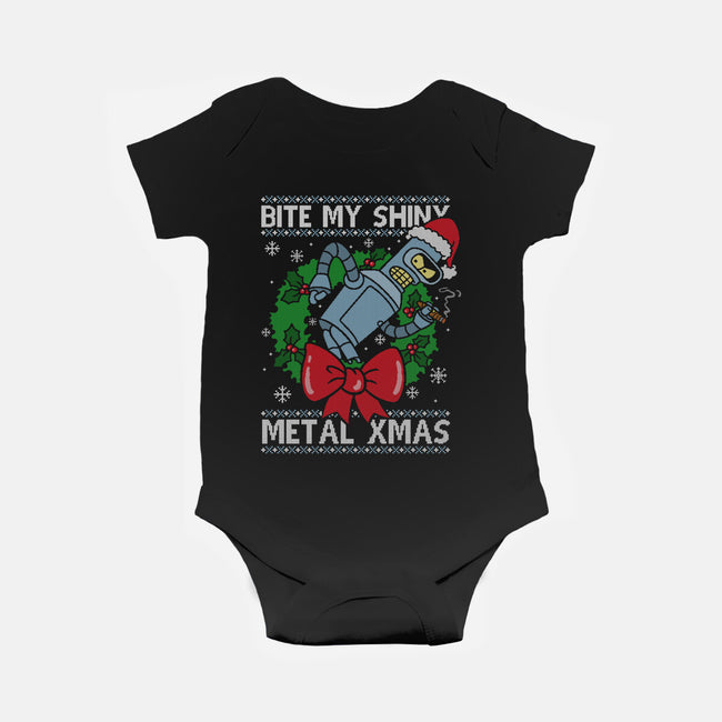 Shiny Metal Xmas-Baby-Basic-Onesie-Barbadifuoco