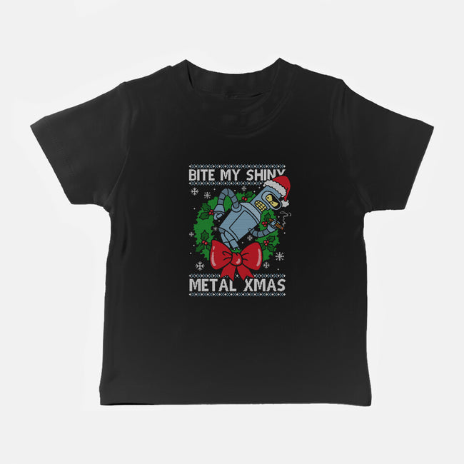 Shiny Metal Xmas-Baby-Basic-Tee-Barbadifuoco