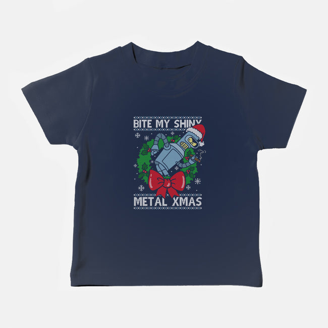 Shiny Metal Xmas-Baby-Basic-Tee-Barbadifuoco