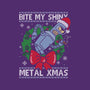 Shiny Metal Xmas-Womens-Fitted-Tee-Barbadifuoco