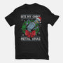 Shiny Metal Xmas-Womens-Fitted-Tee-Barbadifuoco