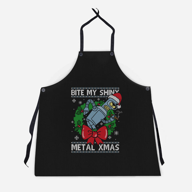 Shiny Metal Xmas-Unisex-Kitchen-Apron-Barbadifuoco