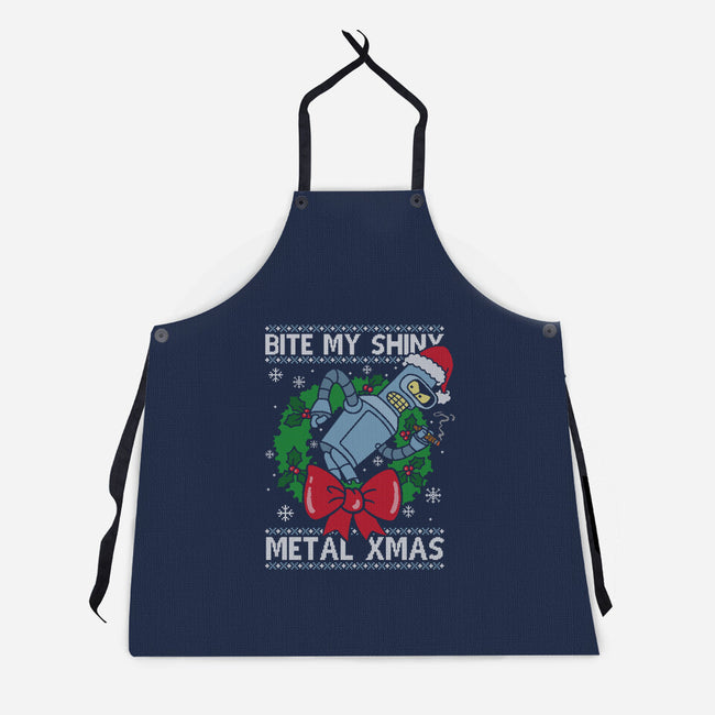 Shiny Metal Xmas-Unisex-Kitchen-Apron-Barbadifuoco