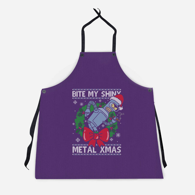 Shiny Metal Xmas-Unisex-Kitchen-Apron-Barbadifuoco