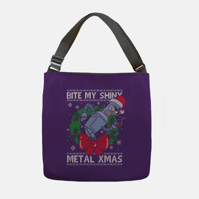 Shiny Metal Xmas-None-Adjustable Tote-Bag-Barbadifuoco