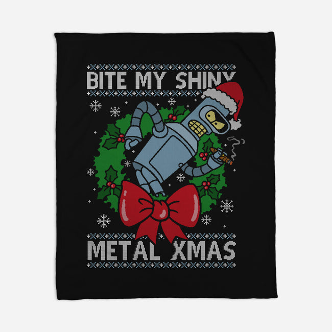 Shiny Metal Xmas-None-Fleece-Blanket-Barbadifuoco