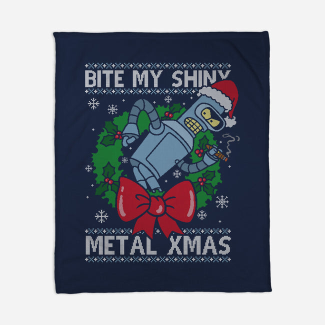 Shiny Metal Xmas-None-Fleece-Blanket-Barbadifuoco