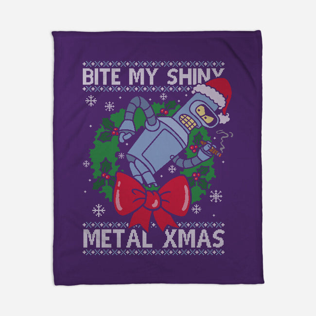 Shiny Metal Xmas-None-Fleece-Blanket-Barbadifuoco