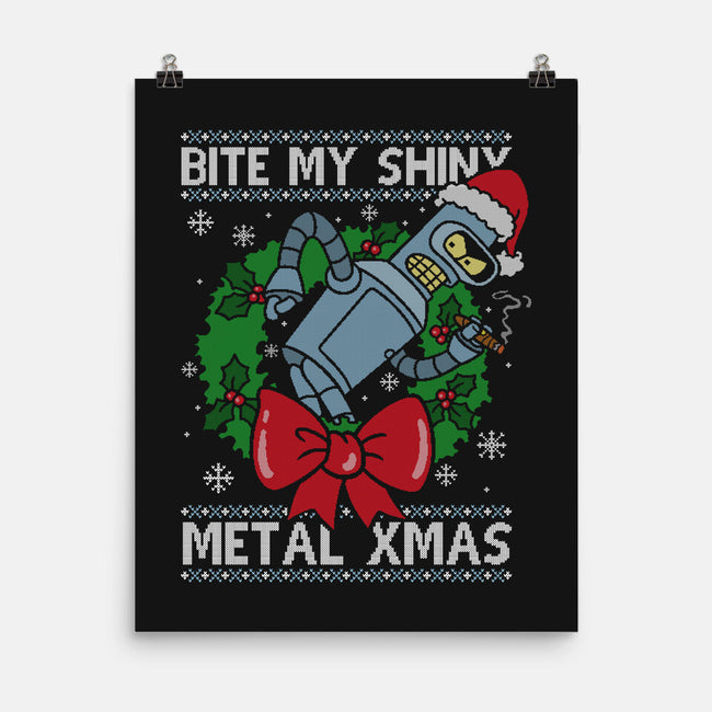 Shiny Metal Xmas-None-Matte-Poster-Barbadifuoco