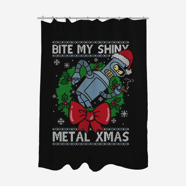 Shiny Metal Xmas-None-Polyester-Shower Curtain-Barbadifuoco