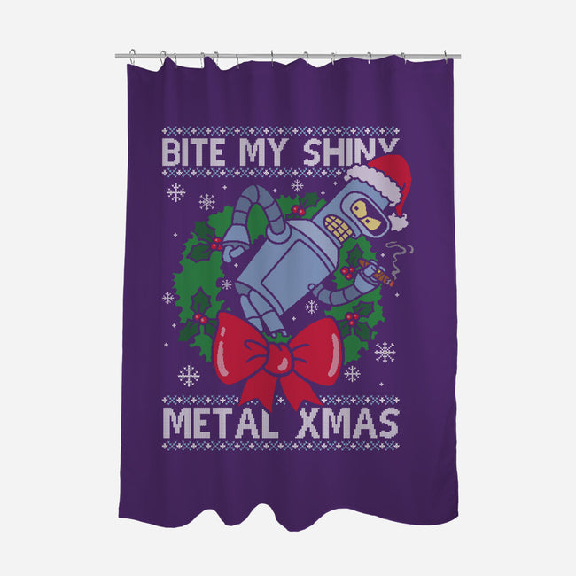 Shiny Metal Xmas-None-Polyester-Shower Curtain-Barbadifuoco