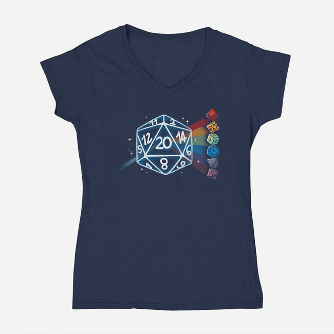 Prism Role Play Dices-Womens-V-Neck-Tee-Vallina84