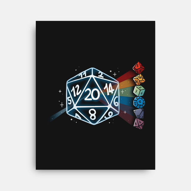 Prism Role Play Dices-None-Stretched-Canvas-Vallina84