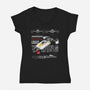 Fighter Bomber-Womens-V-Neck-Tee-alfbocreative