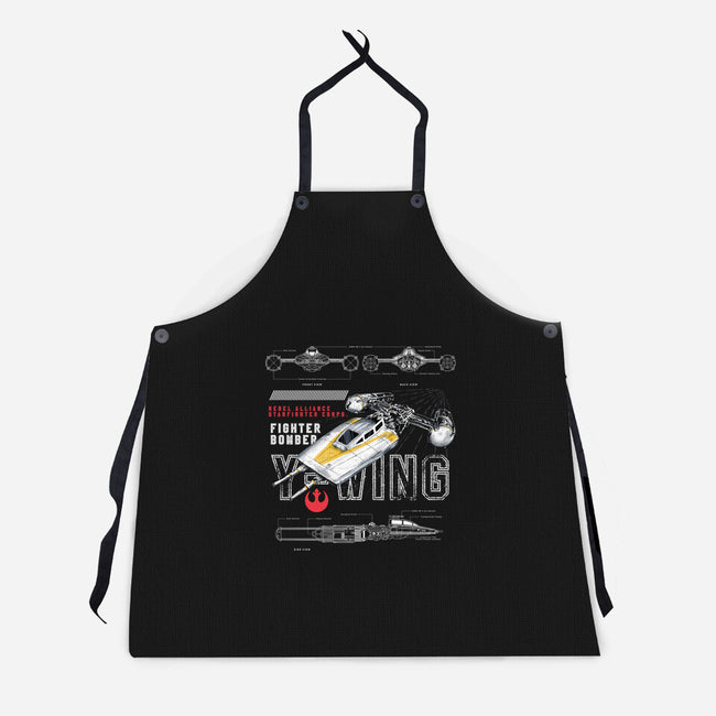 Fighter Bomber-Unisex-Kitchen-Apron-alfbocreative