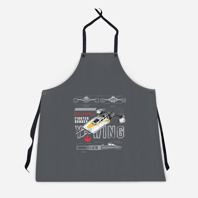 Fighter Bomber-Unisex-Kitchen-Apron-alfbocreative