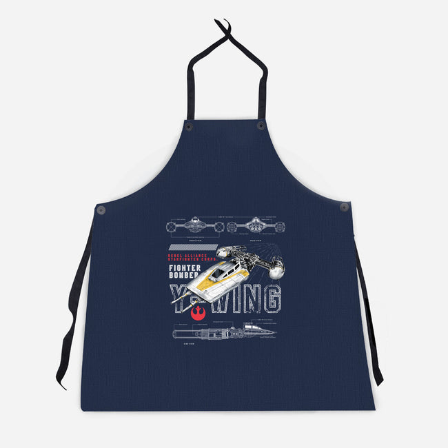 Fighter Bomber-Unisex-Kitchen-Apron-alfbocreative