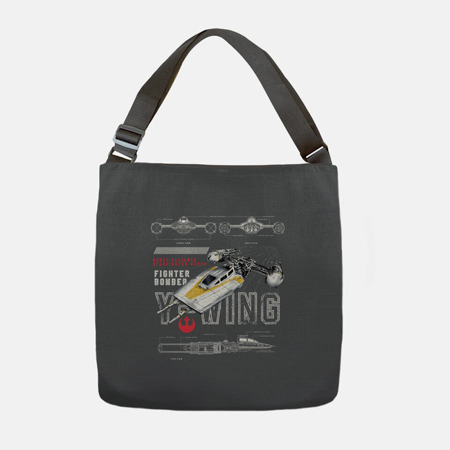 Fighter Bomber-None-Adjustable Tote-Bag-alfbocreative