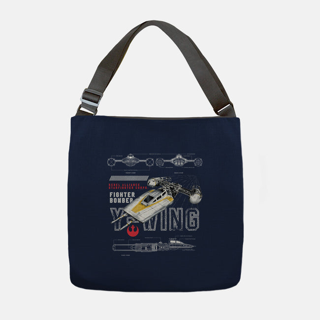 Fighter Bomber-None-Adjustable Tote-Bag-alfbocreative
