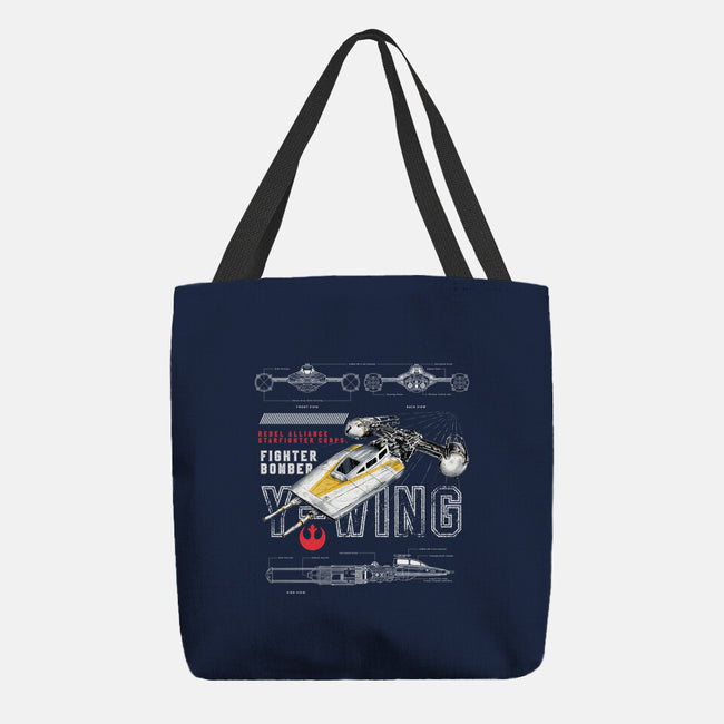 Fighter Bomber-None-Basic Tote-Bag-alfbocreative
