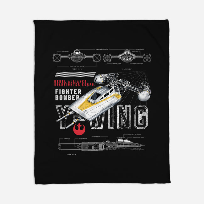 Fighter Bomber-None-Fleece-Blanket-alfbocreative
