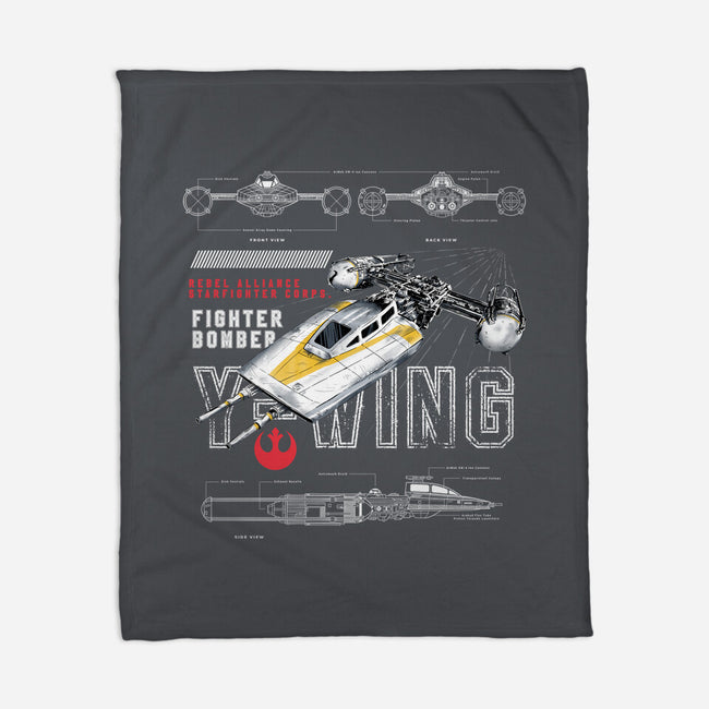 Fighter Bomber-None-Fleece-Blanket-alfbocreative