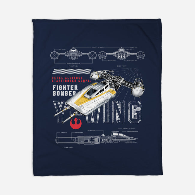 Fighter Bomber-None-Fleece-Blanket-alfbocreative