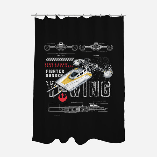 Fighter Bomber-None-Polyester-Shower Curtain-alfbocreative