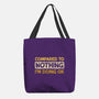 Ok Compared To Nothing-None-Basic Tote-Bag-BridgeWalker