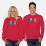Cookie Man-Unisex-Crew Neck-Sweatshirt-Raffiti