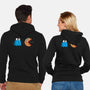 Cookie Man-Unisex-Zip-Up-Sweatshirt-Raffiti