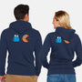 Cookie Man-Unisex-Zip-Up-Sweatshirt-Raffiti