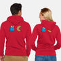 Cookie Man-Unisex-Zip-Up-Sweatshirt-Raffiti