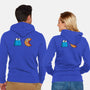 Cookie Man-Unisex-Zip-Up-Sweatshirt-Raffiti