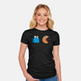 Cookie Man-Womens-Fitted-Tee-Raffiti