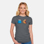 Cookie Man-Womens-Fitted-Tee-Raffiti